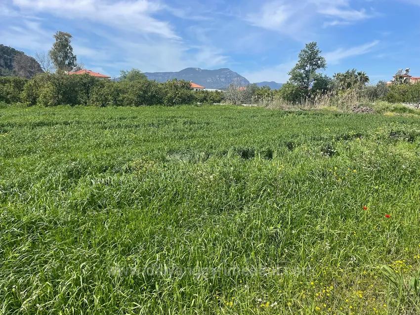 In Okçular Einem 736M2 Großen, 250M2 Großen Bau Genehmigten Verkäuflichen Grundstück