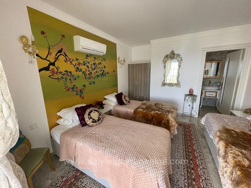 Vip-Villa In Gökbel Zu Verkaufen, Auf Einem 5000 M² Großen Grundstück Mit Freiem Meerblick.