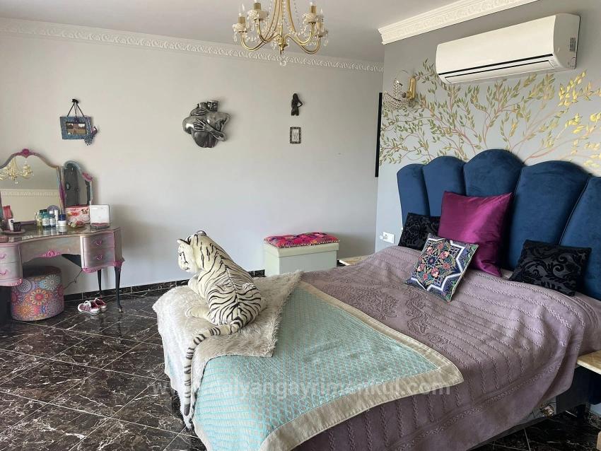 Vip Villa For Sale In Gökbel, On A 5000M2 Plot With Full Sea View.