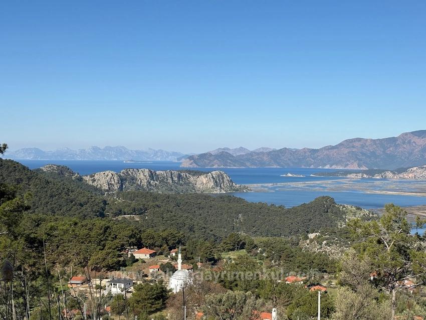 Продается Земельный Участок Площадью 1000 М2 С Видом На Море В Жилом Районе Деревни Гёкбель.